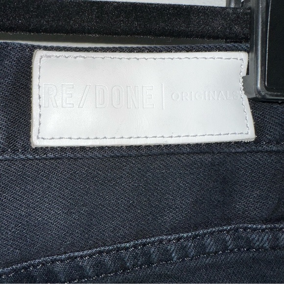 RE/DONE Comfort Stretch High Rise Ankle Crop in Black Women Size 27 - Picture 5 of 10